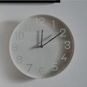 IKEA Clock TROMMA Wall White Analog Neutral NWT